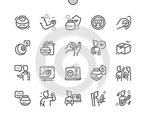 Hand expander Well-crafted Vector Thin Line Icons