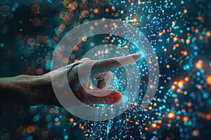 Finger touch screen, artificial intelligence