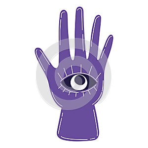 hand with eye