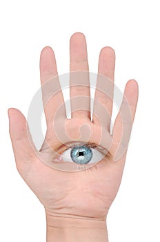 Hand and eye