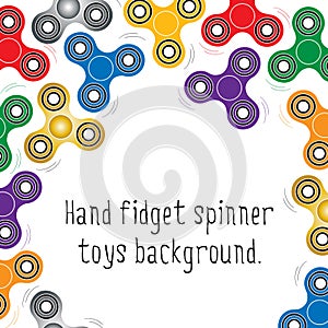 Hand fidget spinner toys pattern.