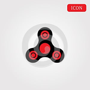 Hand fidget toy icon stress and anxiety relief.