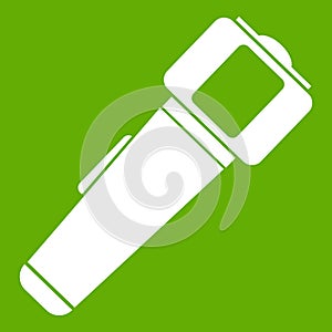 Hand flashlight icon green