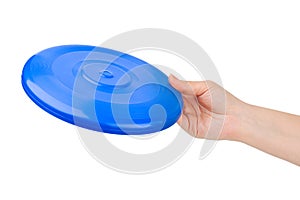 Hand and flying disc
