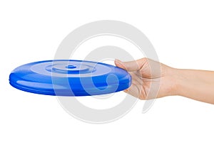 Hand and flying disc