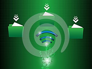 Hand Folder Abstract Background