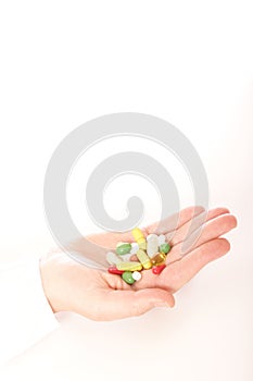 Hand full of pills