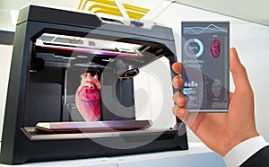 Application for 3d printing human organs