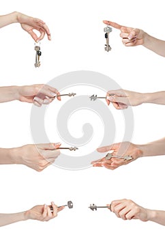 Hand gesture set keys