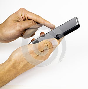 Hand gesture touch screen smartphone black screen