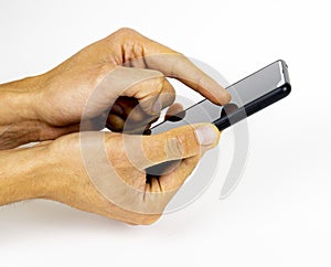 Hand gesture touch screen smartphone black screen