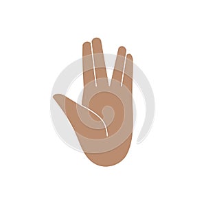 Hand gesture wishes for many years and prosperity