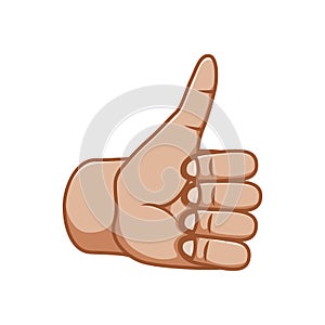 Hand gestures, great design for any purposes. Ok sign. Good sign. Gesture line icon. Vector gestures. White background.