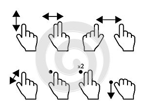 Hand gestures set