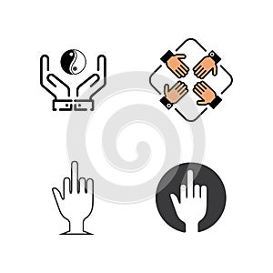 Hand gestures and sign language isolated