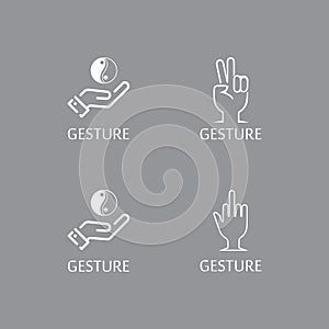 Hand gestures and sign language isolated