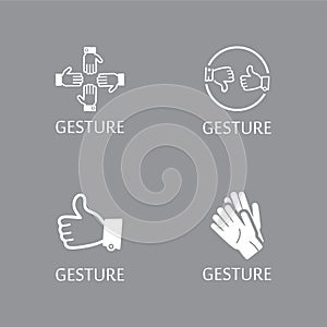 Hand gestures and sign language isolated