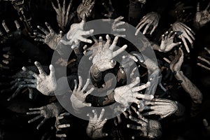 Hand ghost ,zombie Bloody hands background,maniac,Blood zombie h