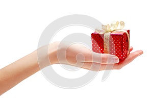 Hand and gift