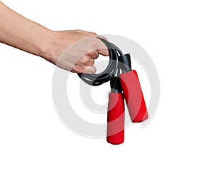 Hand gives a skipping rope