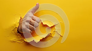 The Hand Giving Thumbs Up.AI generated image