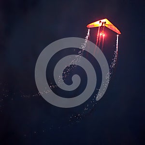 The hand glider exhibition.