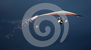 The hand glider exhibition.