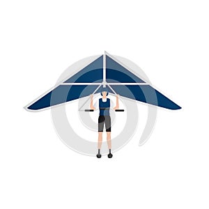 hand glider. Vector illustration decorative design