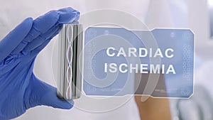 Hand in glove with hologram Cardiac Ischemia