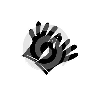 Hand glows logo icon vector illustration