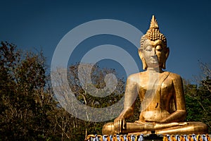 Hand of Golden Buddha statue