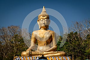 Hand of Golden Buddha statue