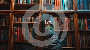 The Hand Grabbing Book. AI generated