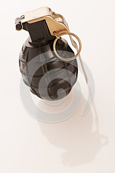 Hand granade on a white background