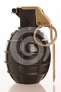 Hand granade on a white background