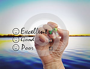 Survey evaluation check