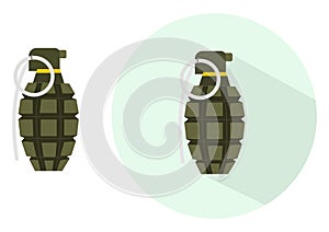 Hand grenade ,illustration, vector
