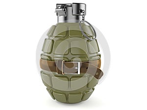 Hand grenade with tight belt