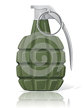 Hand grenade vector illustration photo