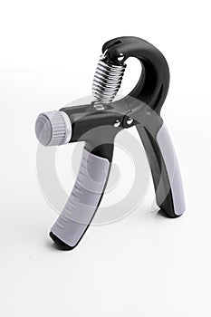 Hand grip exerciser made of ABS plastic with Bi-directional non-stick handles.