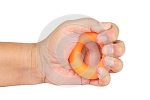 Hand with Grip Ring rubber Exerciser Finger photo