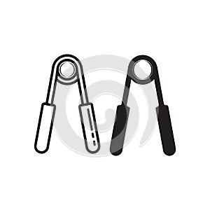 hand gripper isolated icon