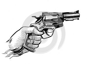 Hand and gun