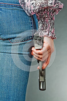 Hand with a gun