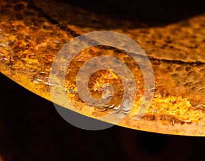 Hand hammered cymbal photo