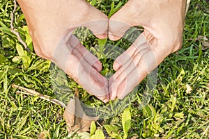 Mano corazón 