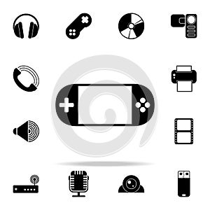 hand-held game console icon. Media icons universal set for web and mobile