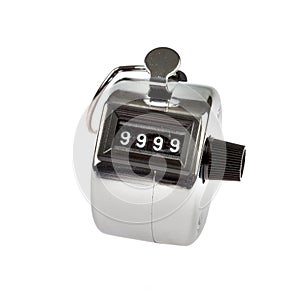 Hand held telly counter 9999