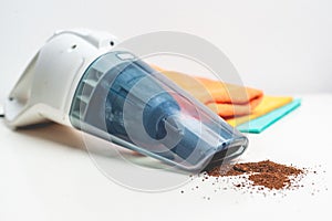 A hand-held vacuum cleaner