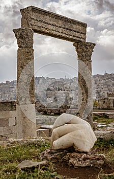 Hand of Hercules in Amman, Jordan